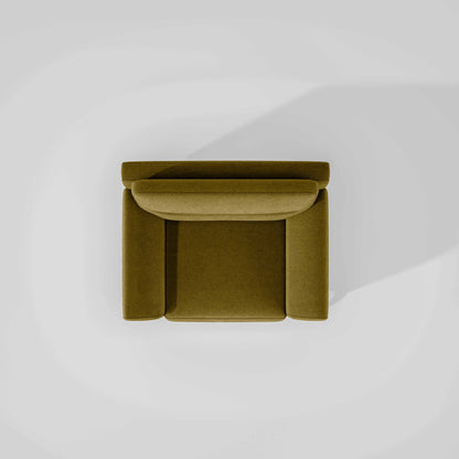Octave 1 Seater Seater-Water & Stain Repellent Fabric - Honey