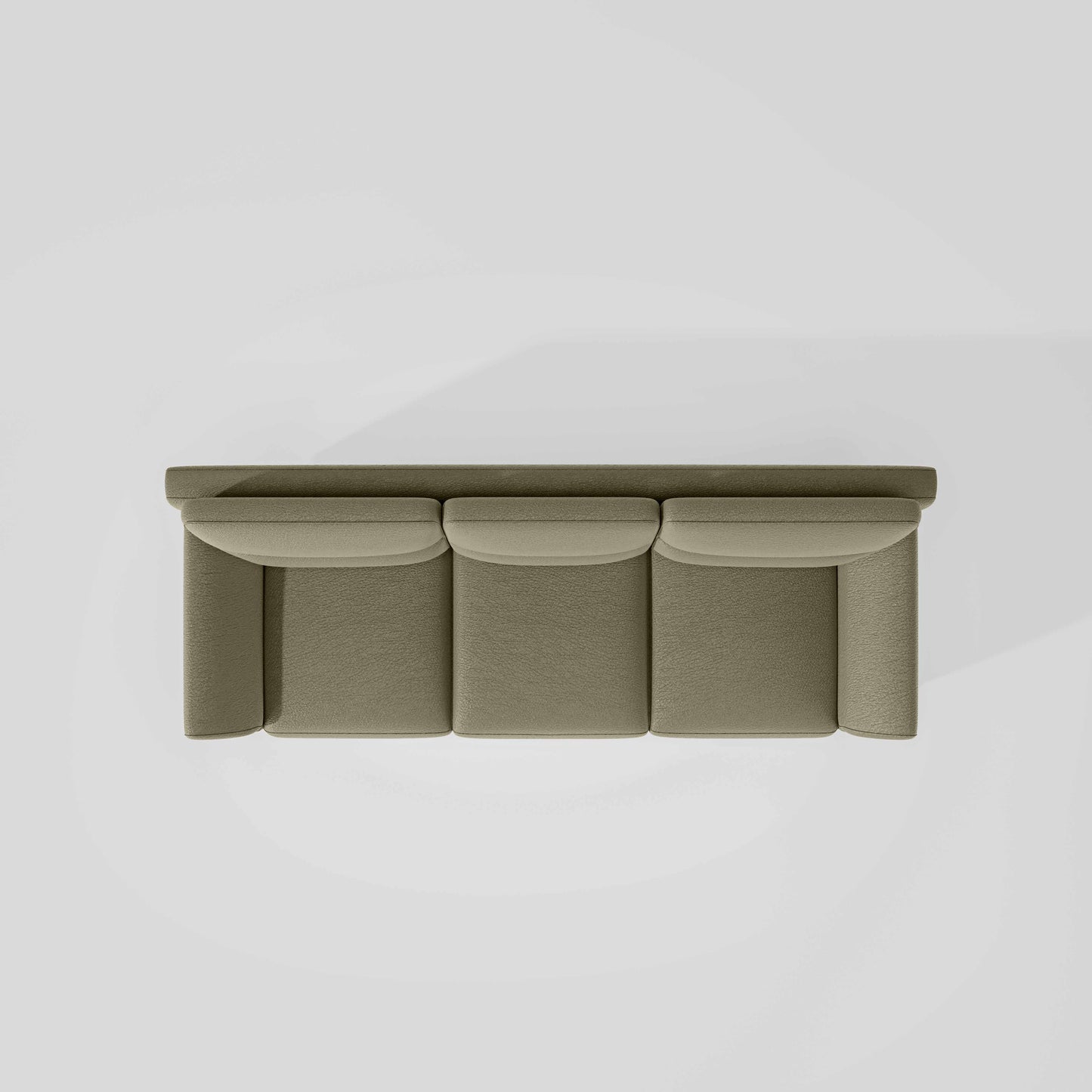 Octave 3 Seater Suede fabric - Almond milk