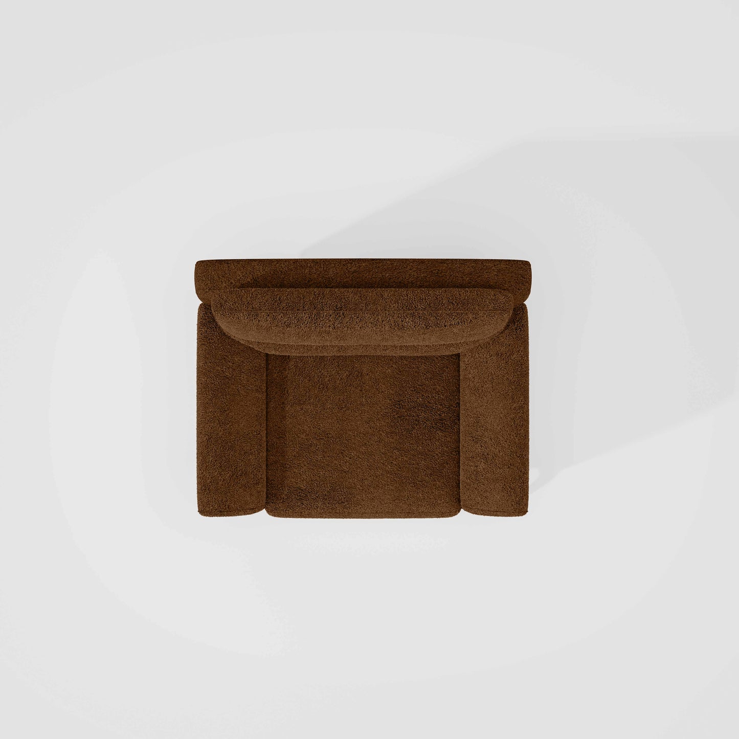 Octave 1 Seater Seater-Boucle Fabric - Caramel