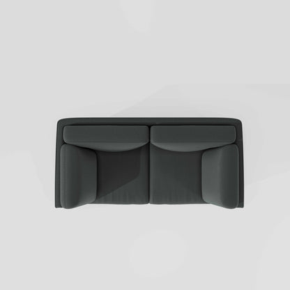 Symphony 2 Seater Suede fabric - Steel grey