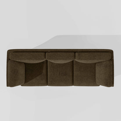 Symphony 3 Seater Boucle Fabric - Sepia