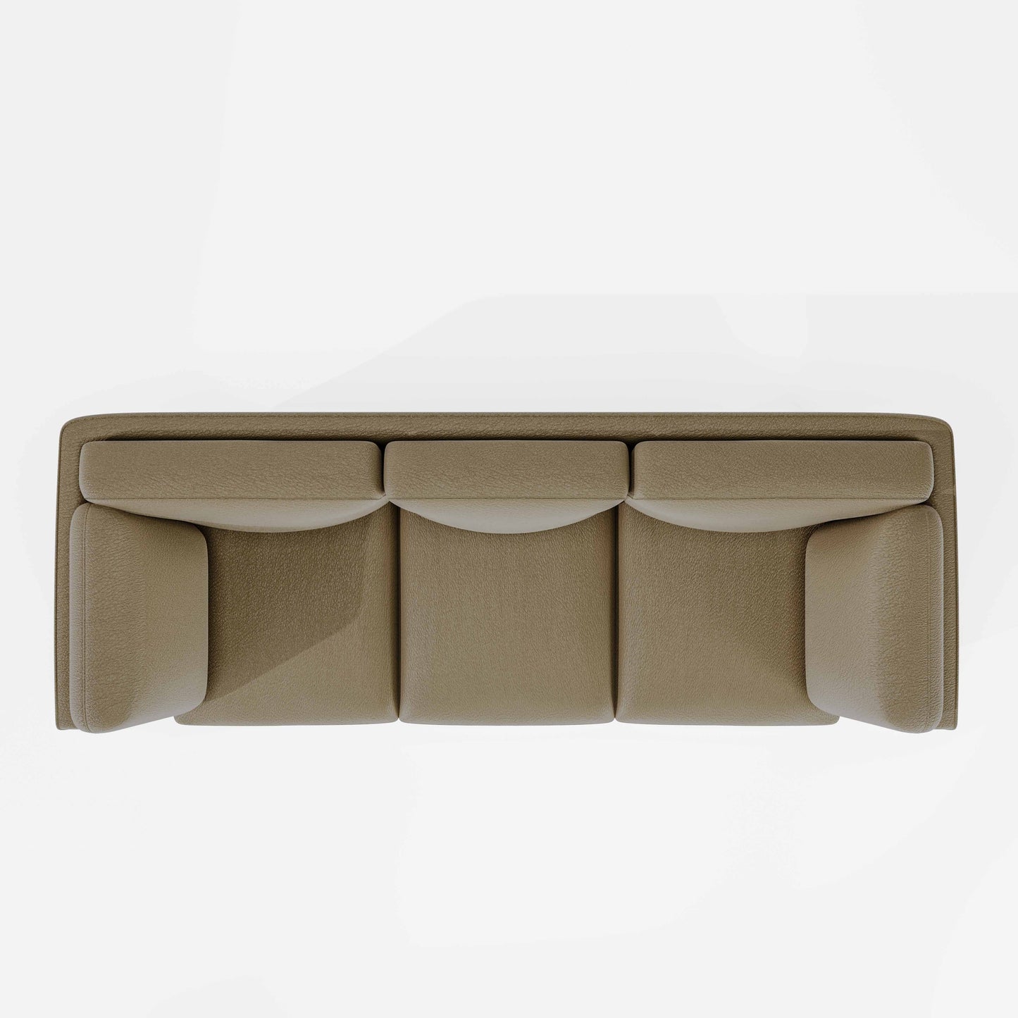 Symphony 3 Seater Suede fabric - Almond milk