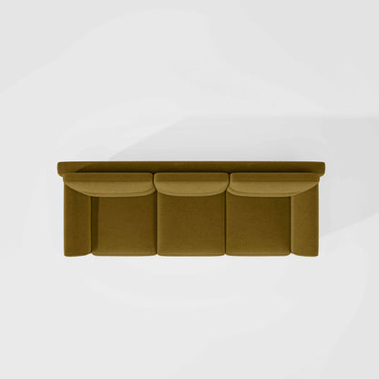 Octave 3 Seater Water & Stain Repellent Fabric - Honey