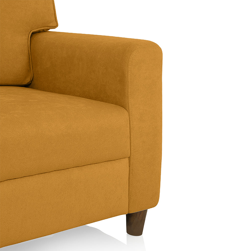 Utopia Fabric Sofa | 1 seater | Yellow |  Duroflex Furniture
