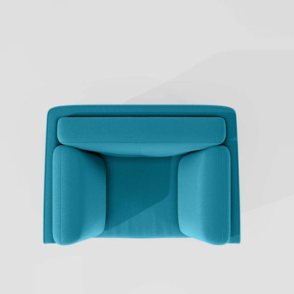 Symphony 1 Seater Suede fabric - Celestial Blue