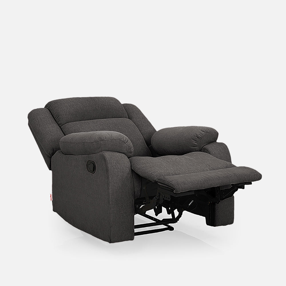 Avalon Grey Fabric Recliner - Main Image