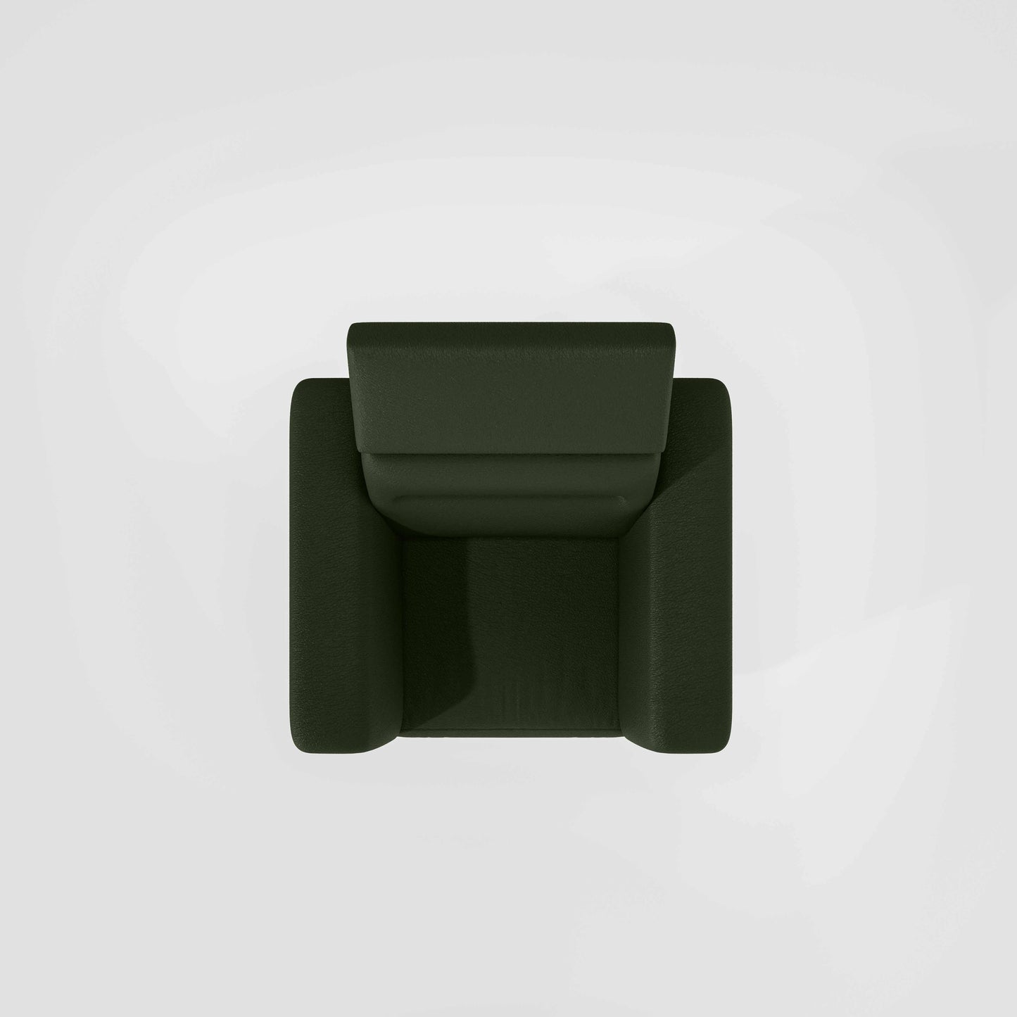 Cresendo 1 Seater Leatherette fabric - Black Forest
