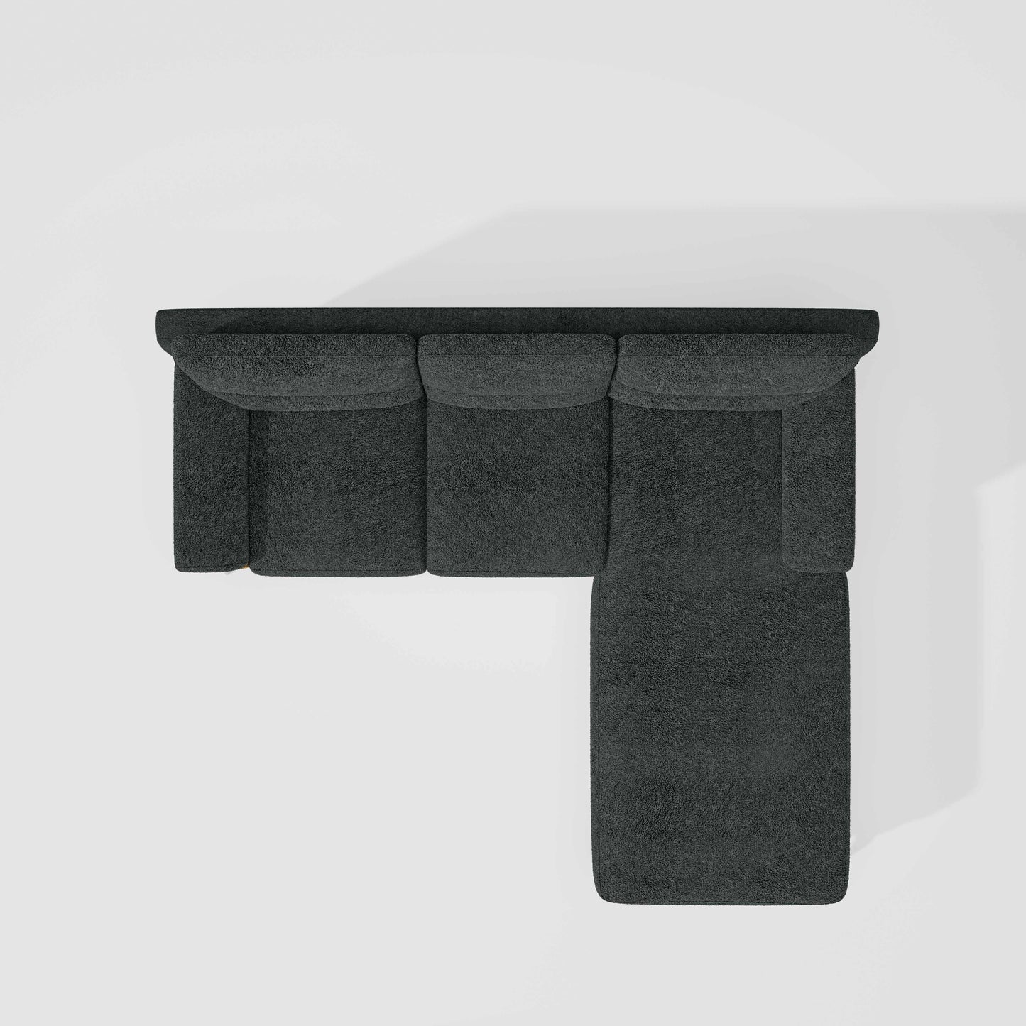 Octave 2 Seater Sofa with Lounger Boucle Fabric  - Sedona Sage