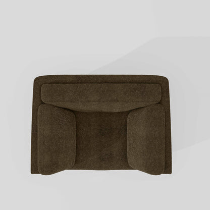 Symphony 1 Seater Boucle Fabric - Sepia