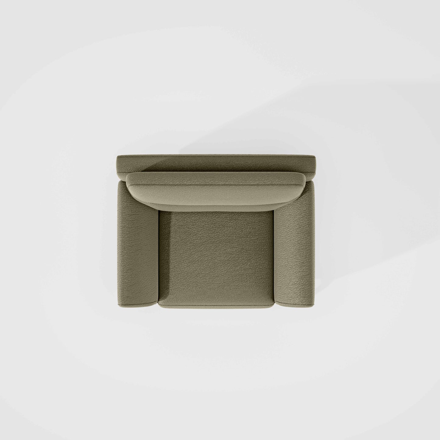 Octave 1 Seater Seater-Suede fabric - Almond milk