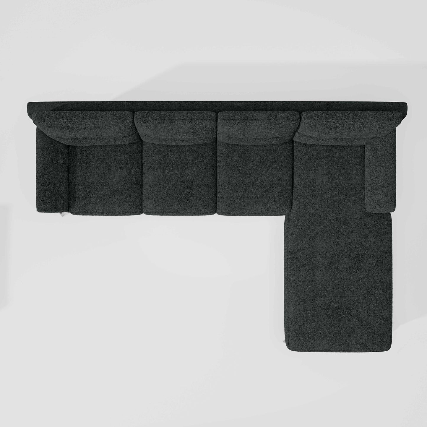 Octave 3 Seater with RH Lounger Boucle Fabric - Sedona Sage