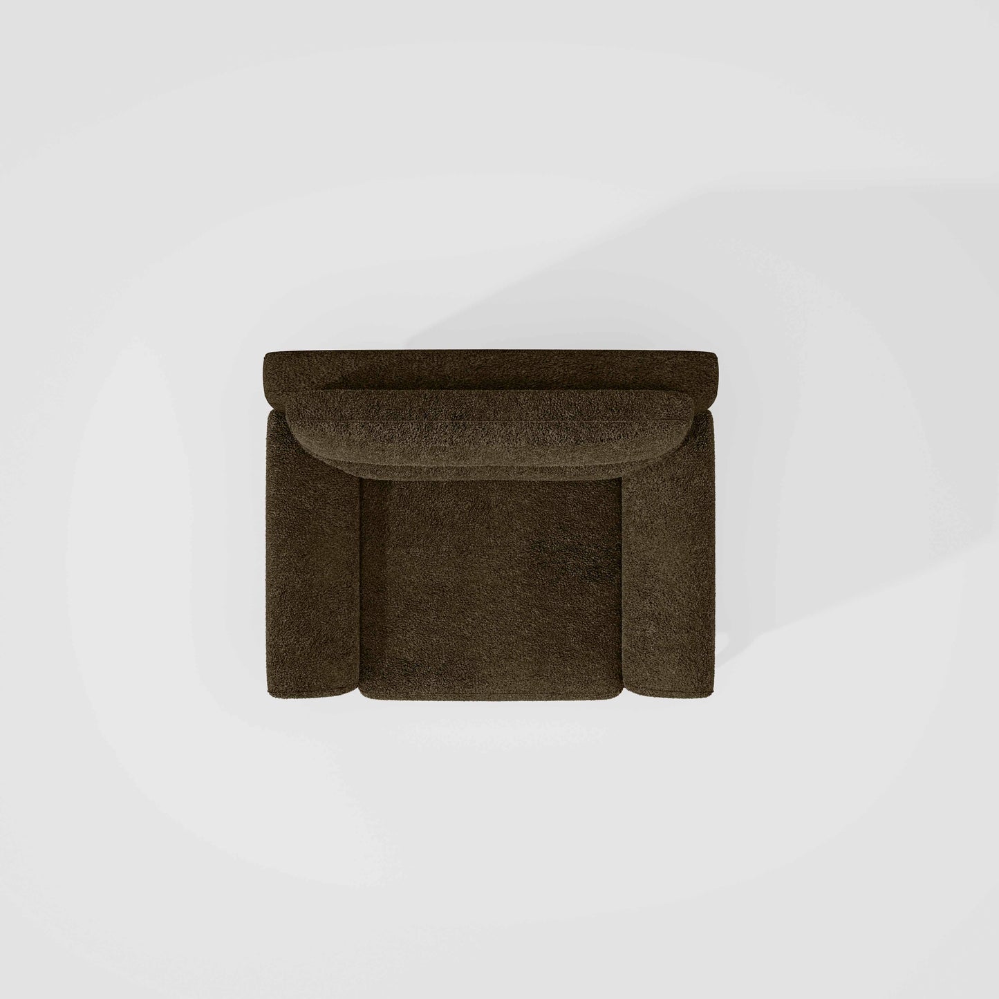 Octave 1 Seater Seater-Boucle Fabric - Sepia