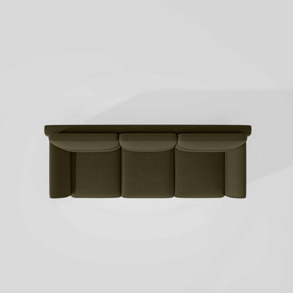 Octave 3 Seater Suede fabric - Avocado