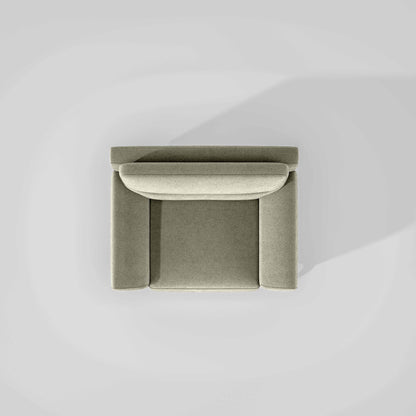 Octave 1 Seater Seater-Water & Stain Repellent Fabric - Pistachio shell
