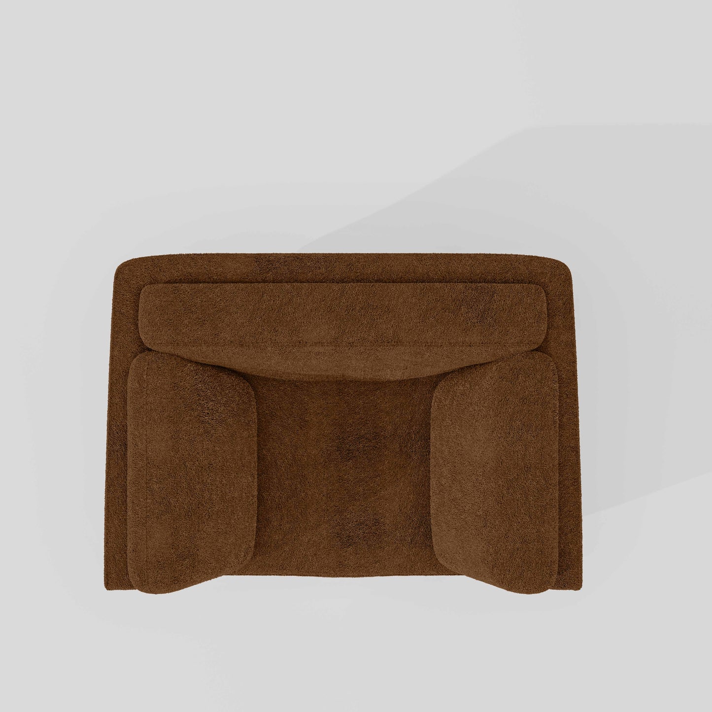 Symphony 1 Seater Boucle Fabric - Caramel