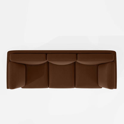 Symphony 3 Seater Suede fabric - Cappuccino