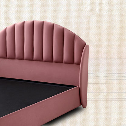 Wave Plus Adjustable Bed with Celeste Upholstered Bed and Livein Duropedic - Pink
