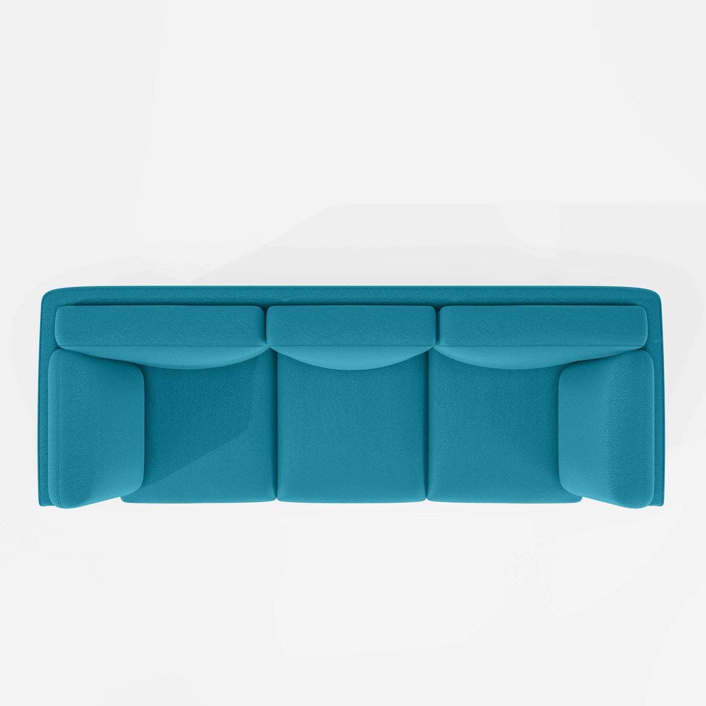 Symphony 3 Seater Suede fabric - Celestial blue