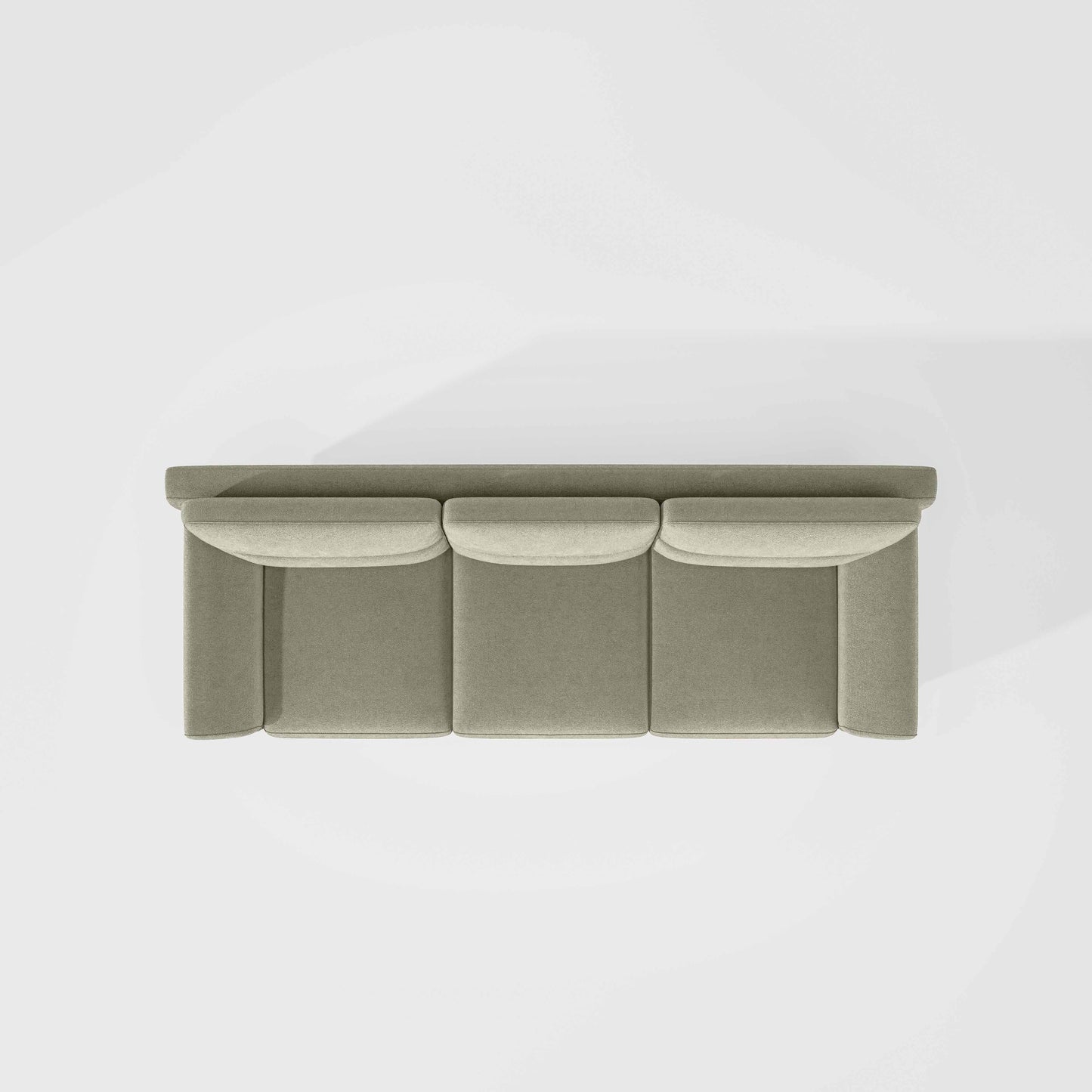 Octave 3 Seater Water & Stain Repellent Fabric - Pistachio shell