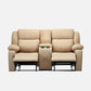 Avalon Twin Beige Fabric Recliner 2 Seater