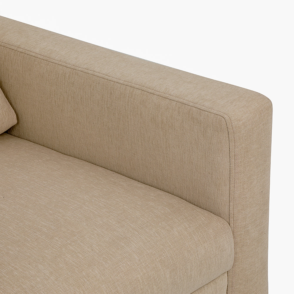 Ease Fabric Sofa | 1 seater | Beige |  Duroflex Furniture
