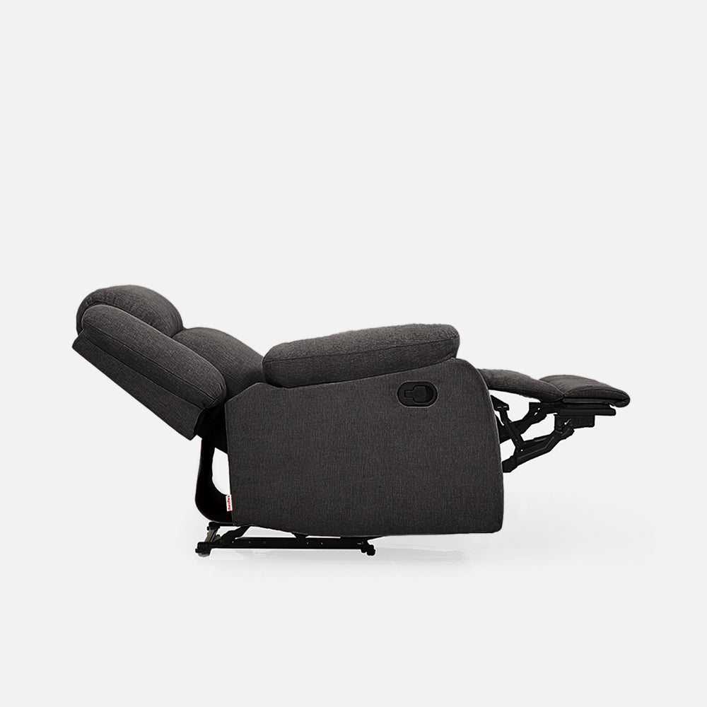 Avalon Grey Fabric Recliner