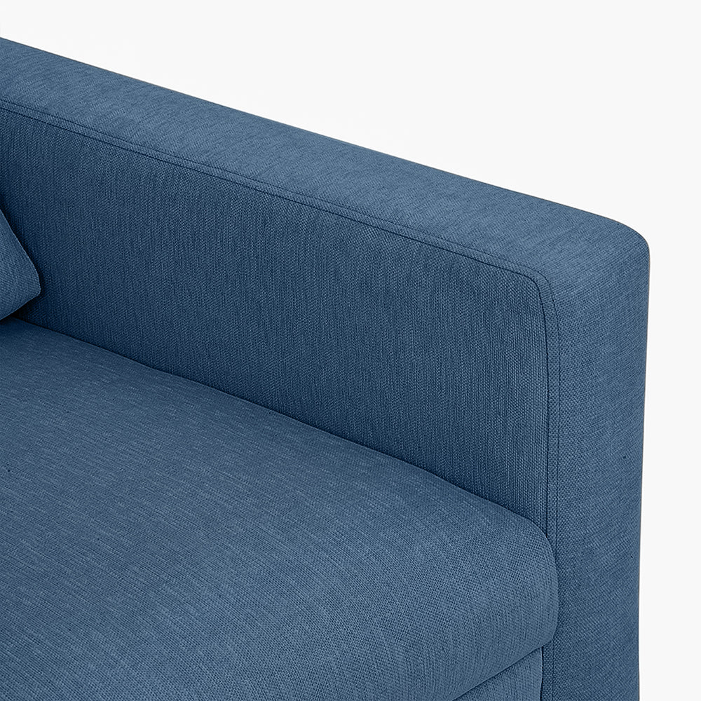 Ease Fabric Sofa | 1 seater | blue |  Duroflex Furniture
