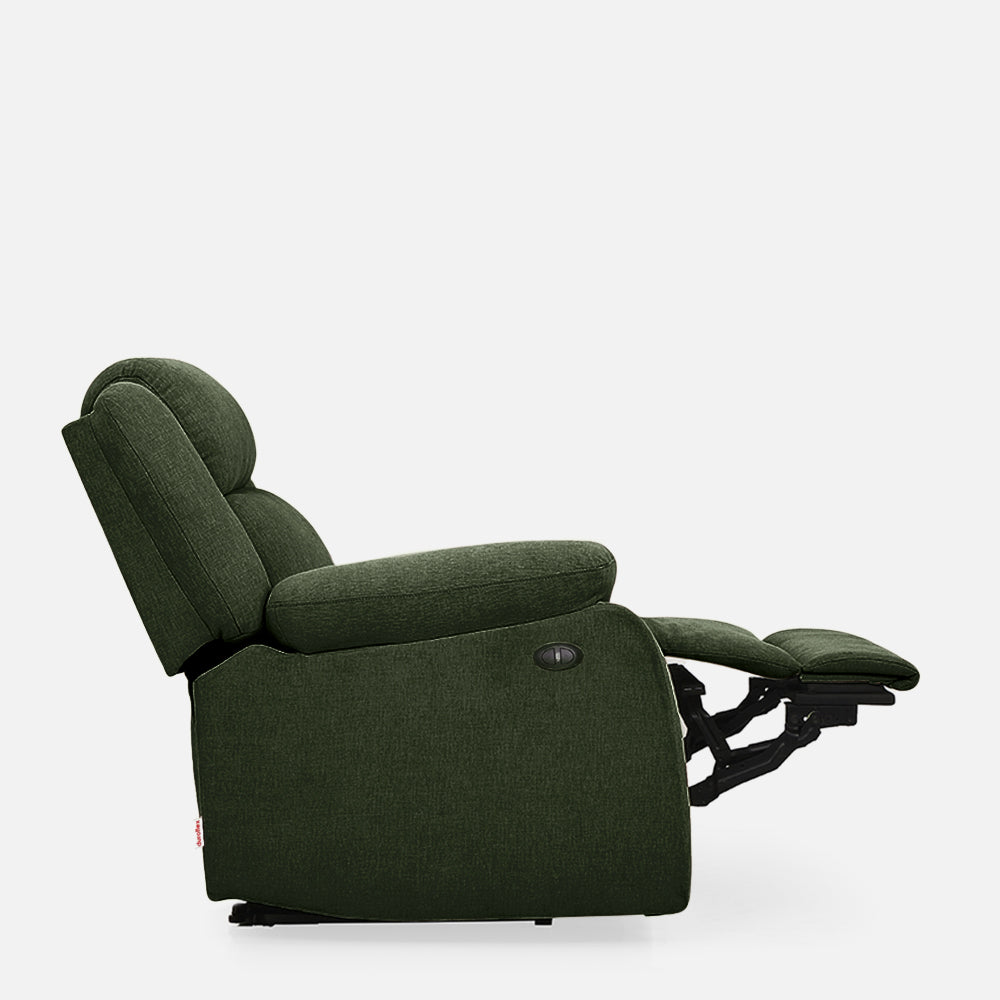 Avalon Motorized Electric Powered Sap Green Fabric Recliner