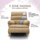 Avalon Posture pro Rocking & Rotating Single Seater Premium Leatherette Recliner, Beige, Motorized