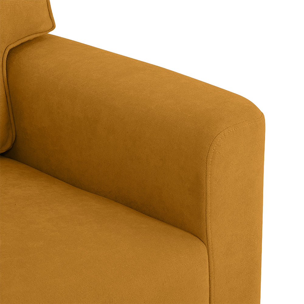 Utopia Fabric Sofa | 1 seater | Yellow |  Duroflex Furniture
