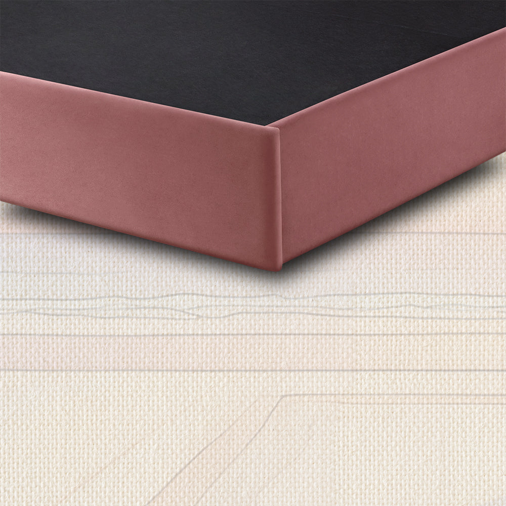 Wave Plus Adjustable Bed with Celeste Upholstered Bed and Livein Duropedic - Pink