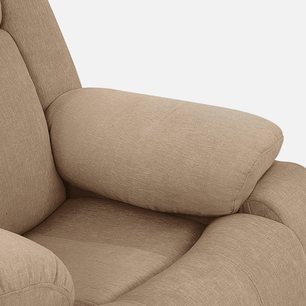 Avalon Brown Fabric Recliner