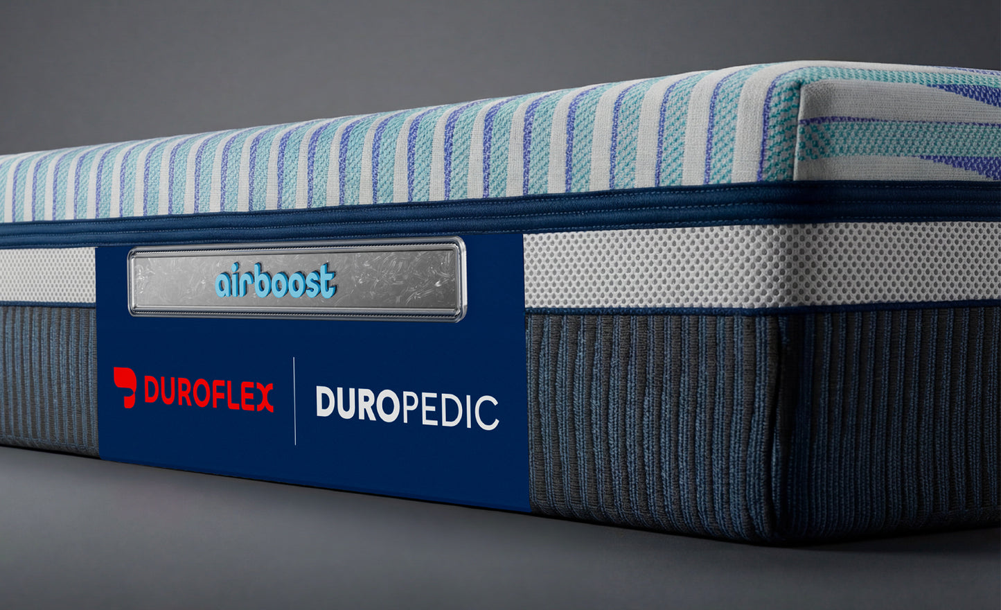 Duropedic Airboost 6.10 Arctic Ice Mattress | 1 lakh+ Airknit fibres with latex and adjustable firmness | 100 nights trial
