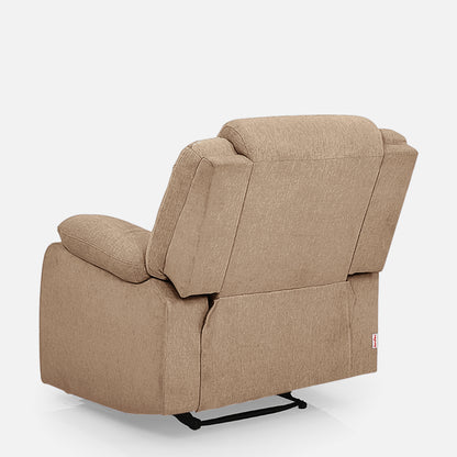 Avalon Motorized Electric Powered Brown Fabric Recliner