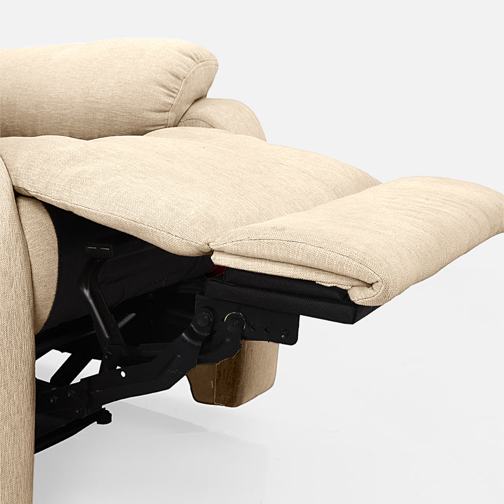 Avalon Beige Fabric Recliner