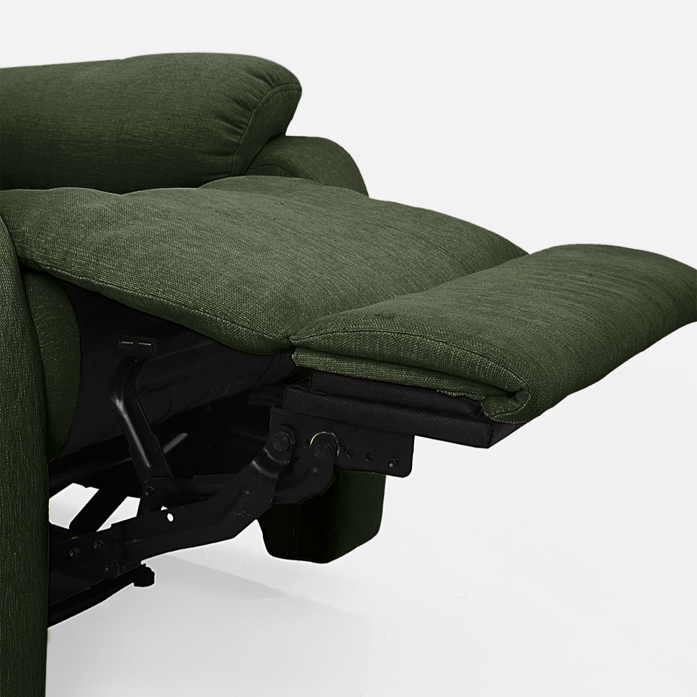 Avalon Motorized Electric Powered Sap Green Fabric Recliner