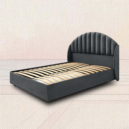Celeste Stormy Weather Upholstered Bed - Grey