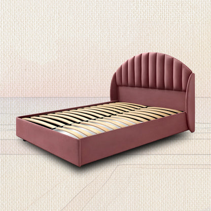 Wave Plus Adjustable Bed with Celeste Upholstered Bed and Livein Duropedic - Pink