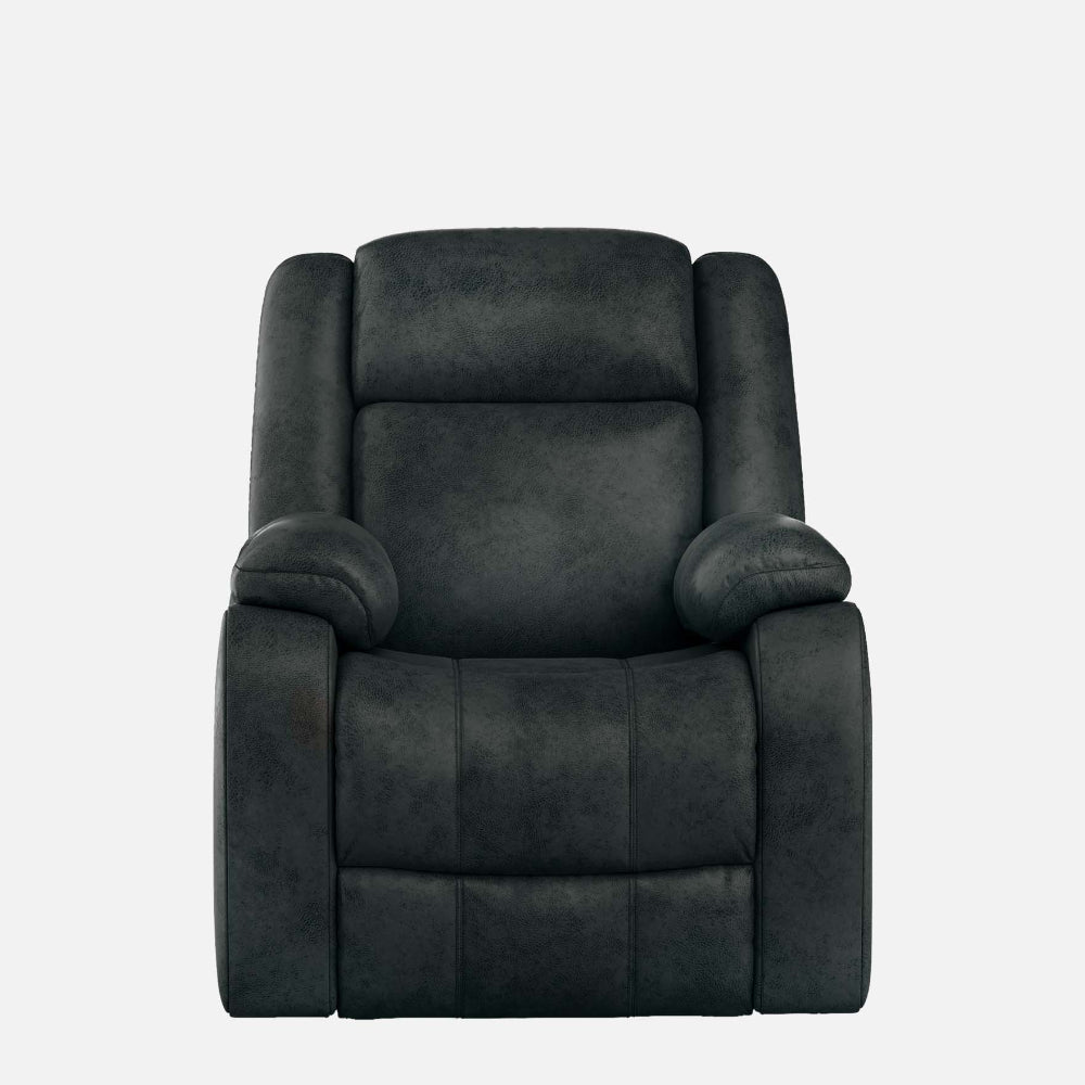 Avalon Midnight Blue Suede Recliner