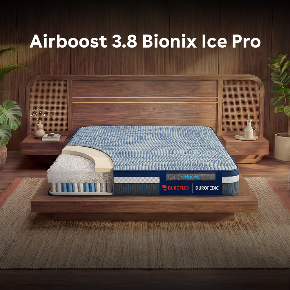 Duropedic Airboost 3.8 Bionix Ice Pro Mattress | 1 lakh+ Airknit fibres and ortho support