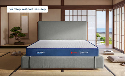Duropedic Livein Airboost Mattress | 1 lakh+ Adaptive Nano fibres | Medium Firm | 10 yr warranty | 100 nights trial