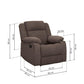 Avalon Dark Brown Fabric Recliner