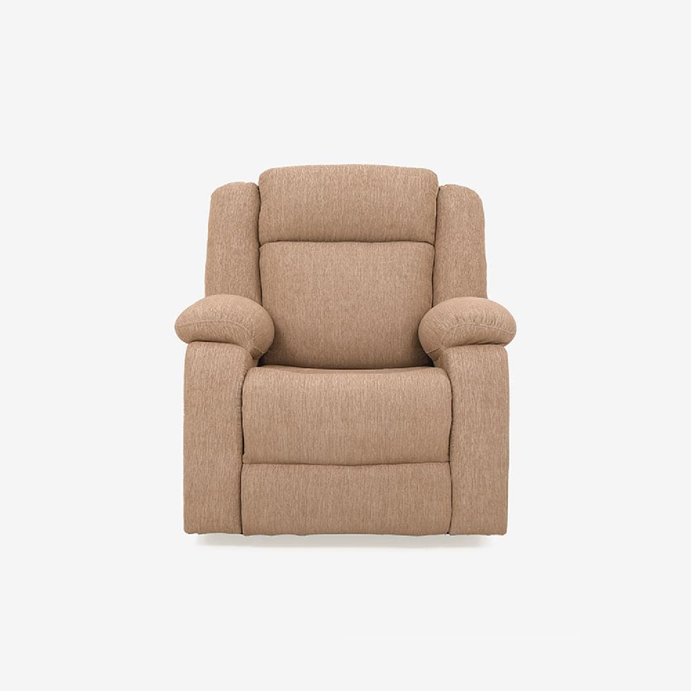 Avalon Brown Fabric Recliner