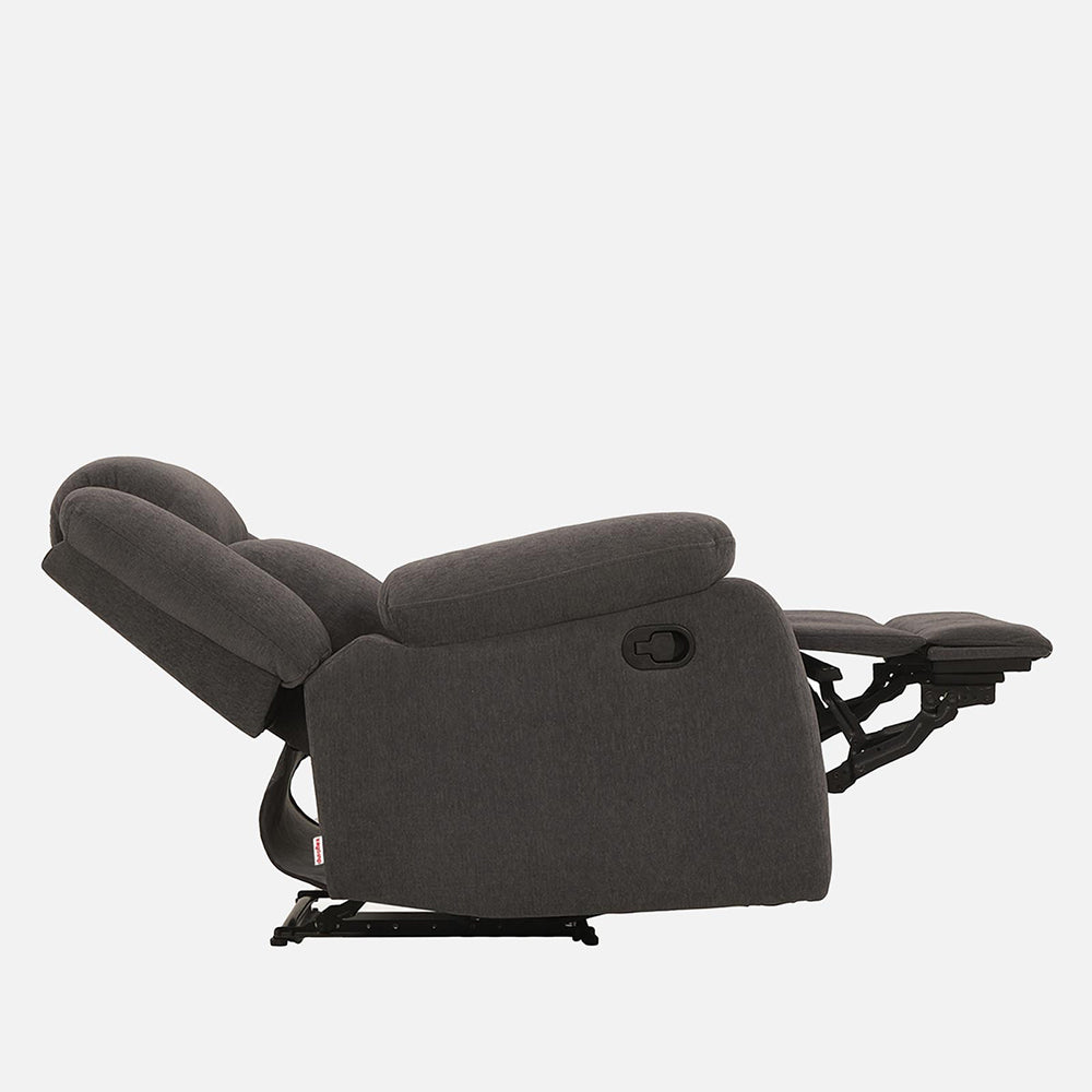 Avalon  Fabric Recliner |  1 seater | Grey |  Duroflex Furniture