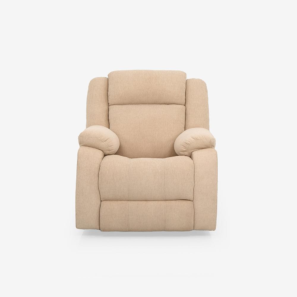 Avalon Beige Fabric Recliner