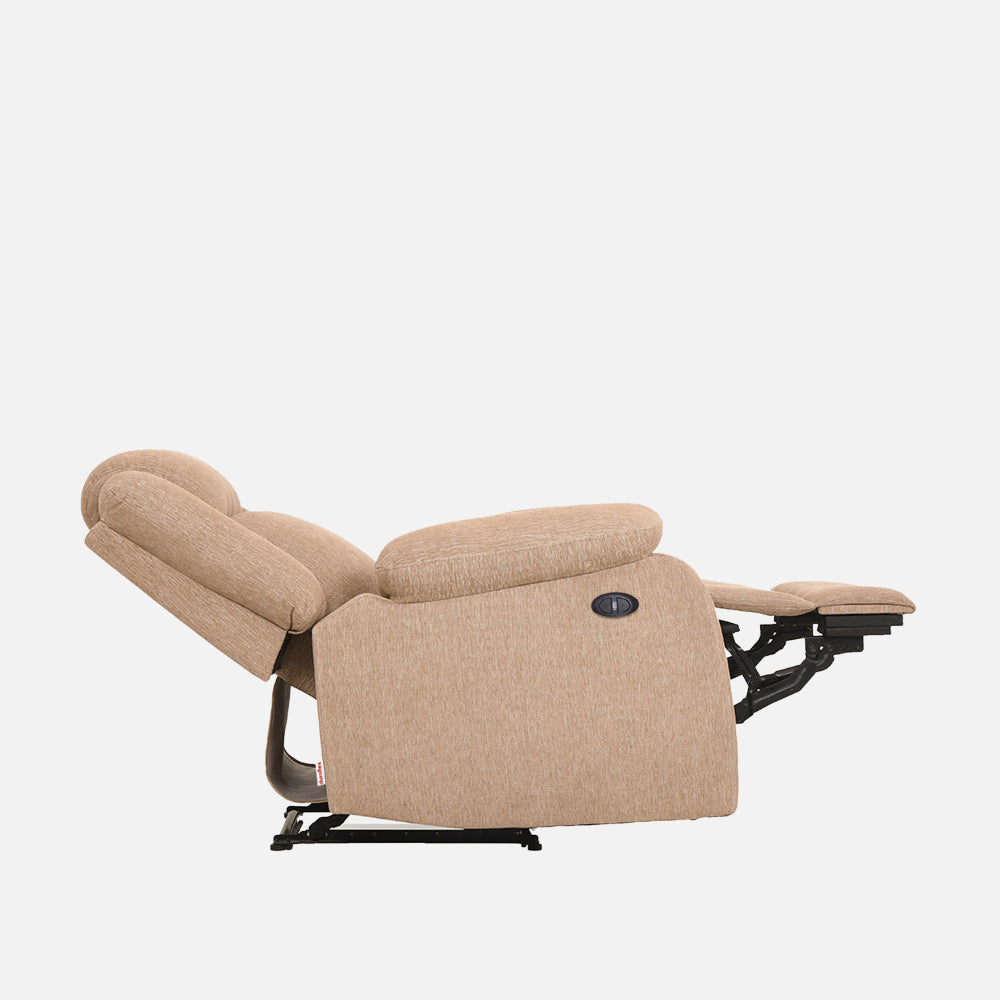Avalon Motorized Electric Powered  Fabric Recliner |  1 seater | Brown |  Duroflex Furniture