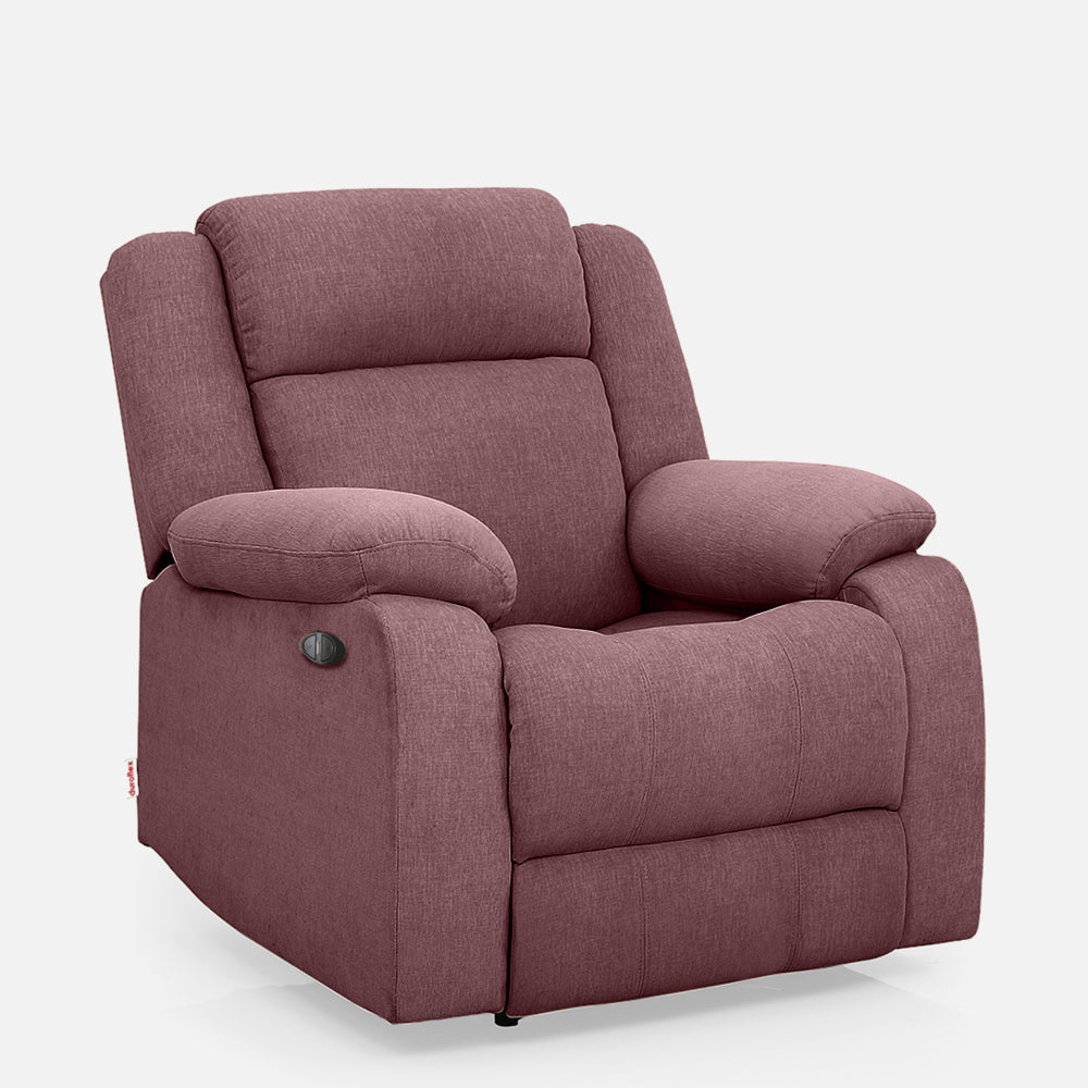 Avalon Motorized Electric Powered Pink Fabric Recliner