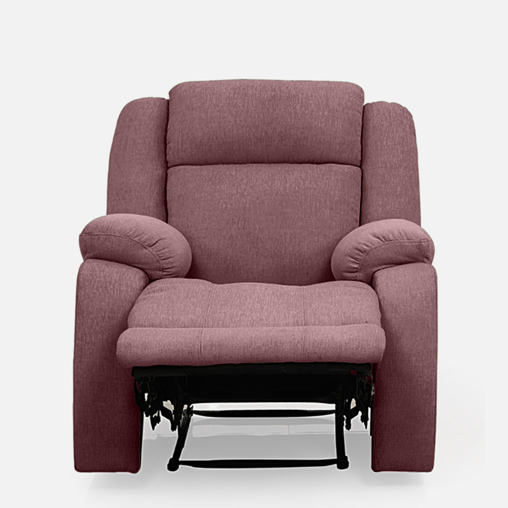 Avalon  Fabric Recliner | 1 seater | Pink |  Duroflex Furniture