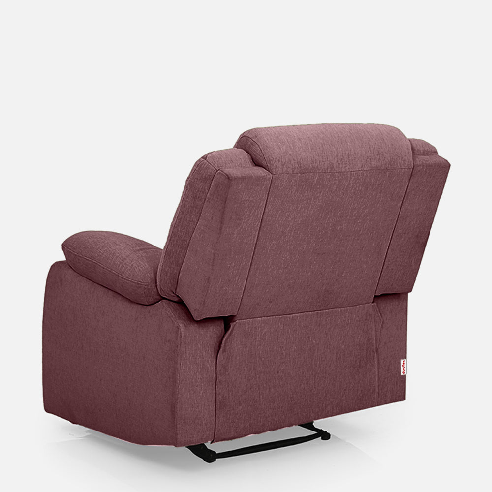 Avalon  Fabric Recliner | 1 seater | Pink |  Duroflex Furniture