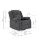 Avalon - Rocking & Rotating Single Seater Fabric Recliner in Graphite Grey Colour